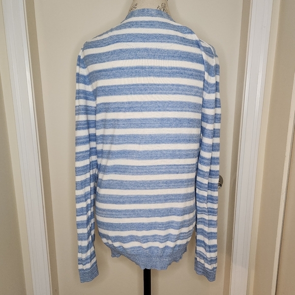 Men's stripe knit long-john sweater - Picture 4 of 8